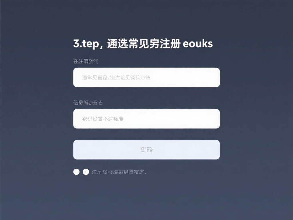第三步：避开常见的注册错误
在注册过程中，常见的